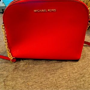 Michael Kors  cross body red bag